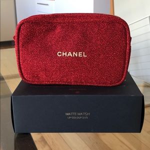 Chanel Holiday Pouch Set Matte Match Duo